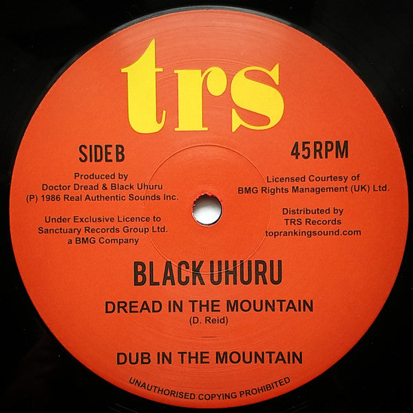 Black Uhuru : Let Us Pray / Dread In The Mountain (12")
