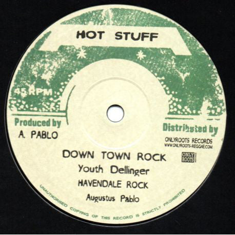 Dillinger / Augustus Pablo : Down Town Rock / Havendale Rock / Skanking Easy (10")