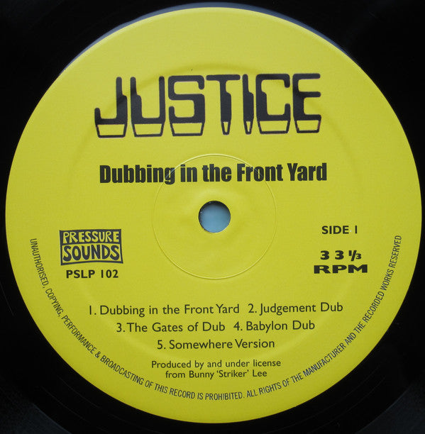 Bunny Lee, Prince Jammy & The Aggrovators : Bunny Lee Presents Dubbing In The Front Yard + Conflict Dub (2xLP, RE)