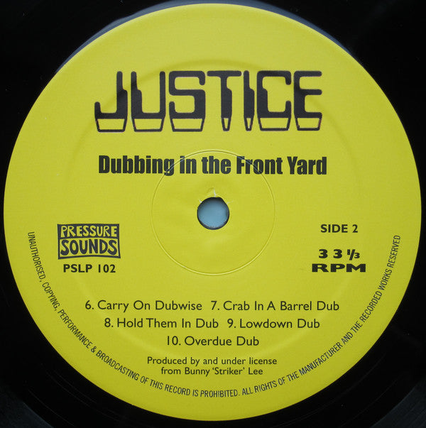 Bunny Lee, Prince Jammy & The Aggrovators : Bunny Lee Presents Dubbing In The Front Yard + Conflict Dub (2xLP, RE)