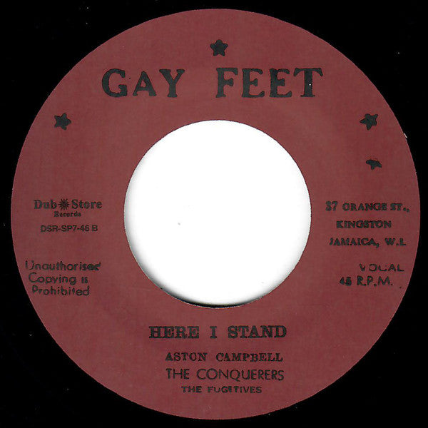 The Conquerors, The Fugitives (5) : On That Day / Here I Stand (7", RE)