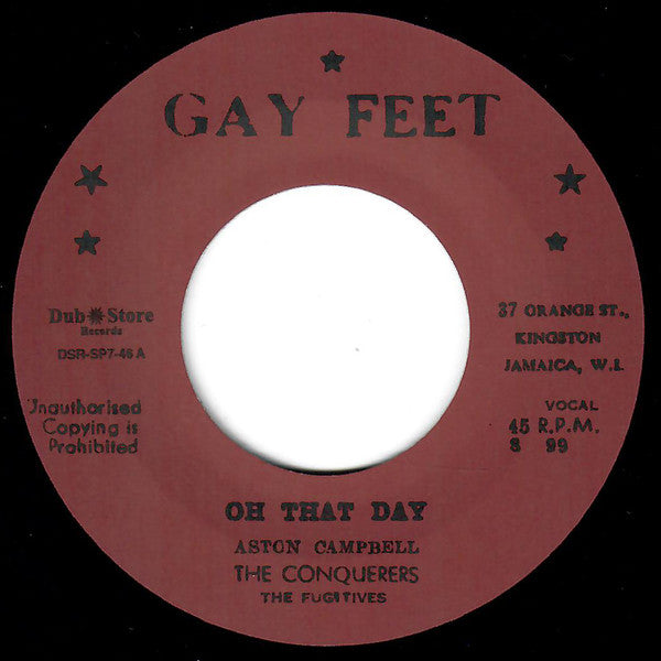 The Conquerors, The Fugitives (5) : On That Day / Here I Stand (7", RE)