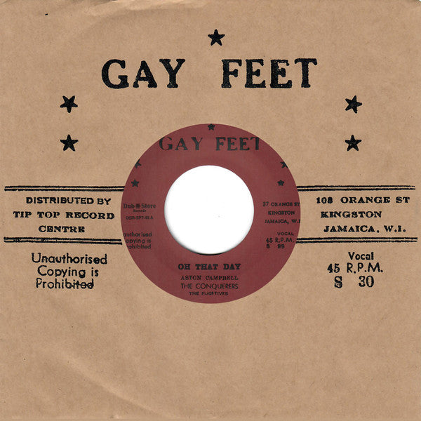 The Conquerors, The Fugitives (5) : On That Day / Here I Stand (7", RE)