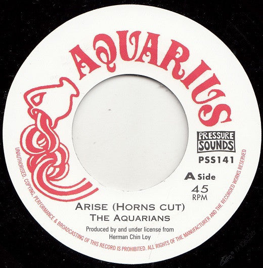 The Aquarians (2) : Arise (Horns Cut) (7", Single)