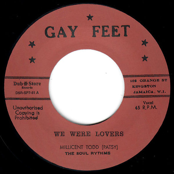 Patsy Todd, The Soul Rhythms : We Were Lovers / Give Me A Chance (7", Single, RE)