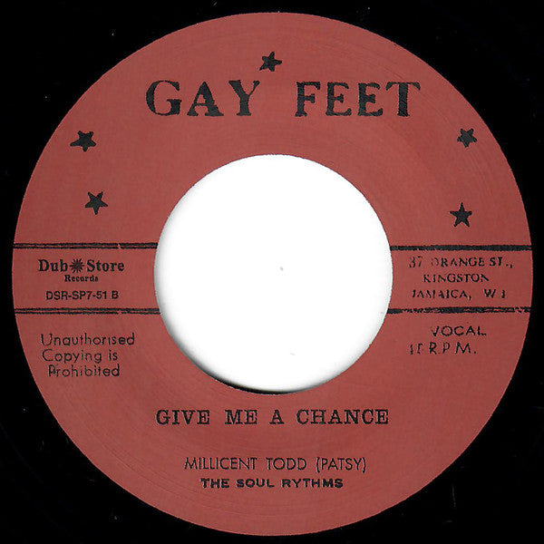 Patsy Todd, The Soul Rhythms : We Were Lovers / Give Me A Chance (7", Single, RE)