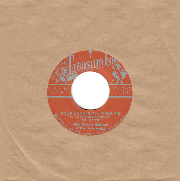 Joya Landis With Tommy McCook & The Supersonics : Angel Of The Morning / Your Love Is All Over Me (7", Ltd, RM)