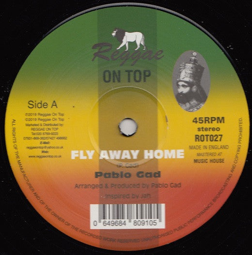 Pablo Gad : Fly Away Home (12", RE)