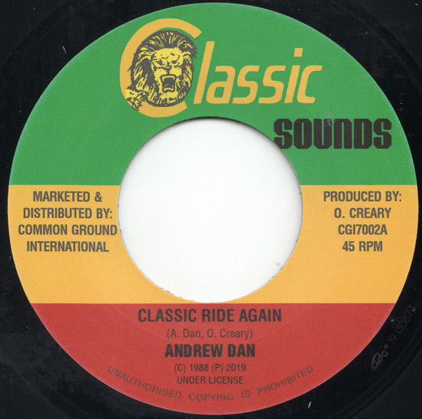 Andrew Dan : Classic Rides Again (7", RE)