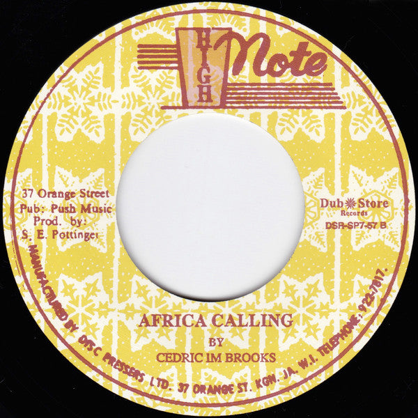 Cedric Im Brooks* : Blackness Of Darkness / Africa Calling (7")