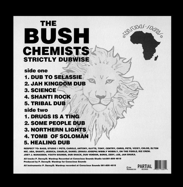 The Bush Chemists : Strictly Dubwise (LP, Album, RE)