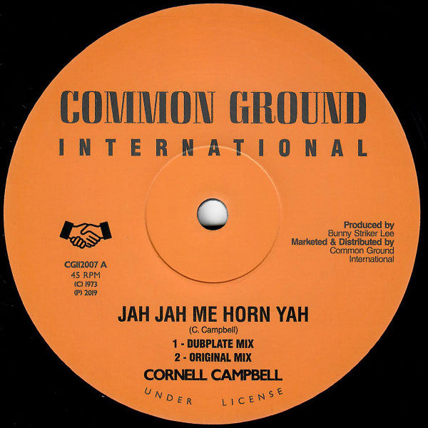 Cornell Campbell : Jah Jah Me Horn Yah (12")