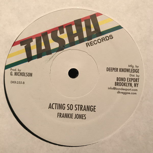 Michael Palmer / Frankie Jones (2) : Reaping / Acting So Strange (12")