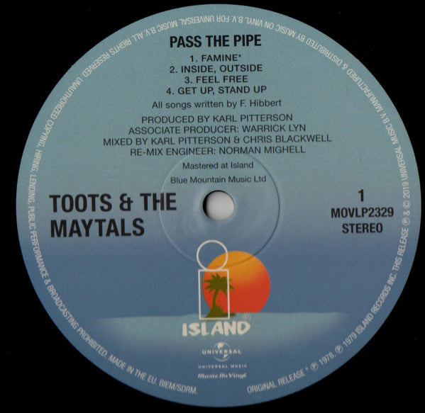 Toots & The Maytals : Pass The Pipe (LP, Album, RE, 180)