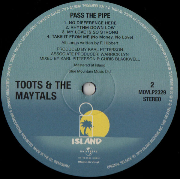 Toots & The Maytals : Pass The Pipe (LP, Album, RE, 180)