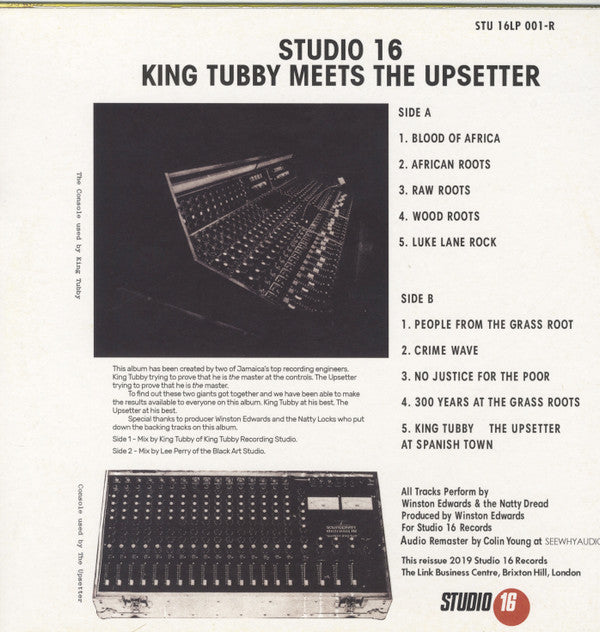 King Tubby Meets The Upsetter : At The Grass Roots Of Dub (LP, Album, RE, RM, 45t)