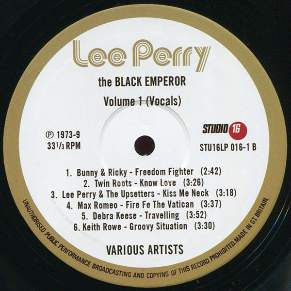 Various : Lee Perry The Black Emperor Vol.1 (Vocals) (LP, Album, Comp)