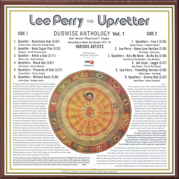 Various : Lee Perry - Dubwise Anthology Vol.1  (LP, Album, Comp)