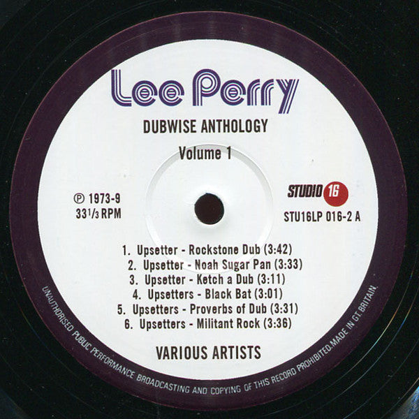 Various : Lee Perry - Dubwise Anthology Vol.1  (LP, Album, Comp)