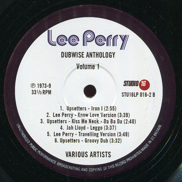 Various : Lee Perry - Dubwise Anthology Vol.1  (LP, Album, Comp)