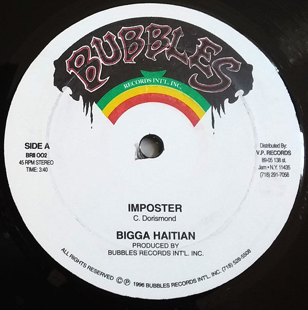 Bigga Haitian : Imposter (12", Single)