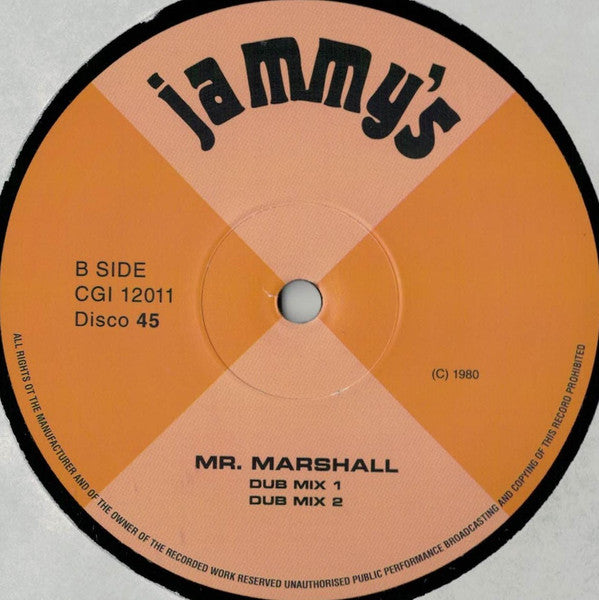 Johnny Osbourne : Mr Marshall (12")