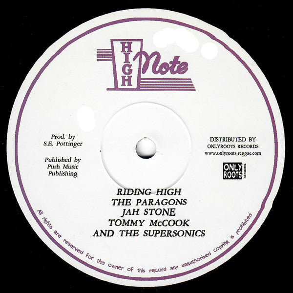 The Paragons, Jah Stone, Tommy McCook & The Supersonics / The Paragons : Riding High / Mercy, Mercy, Mercy (12", RE)