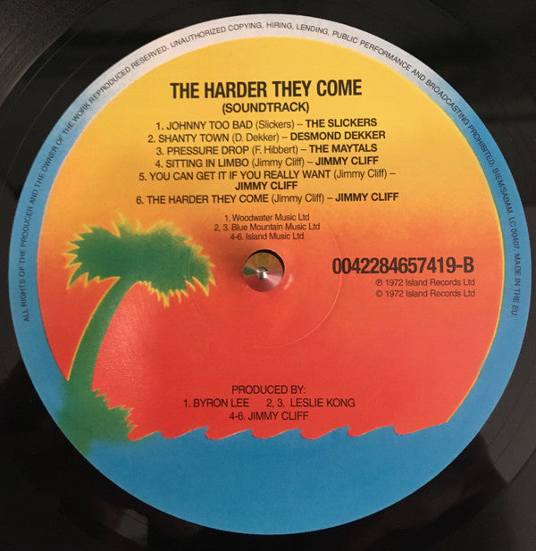 Various : The Harder They Come (Original Soundtrack Recording) (LP, Comp, RE, RM, 180)