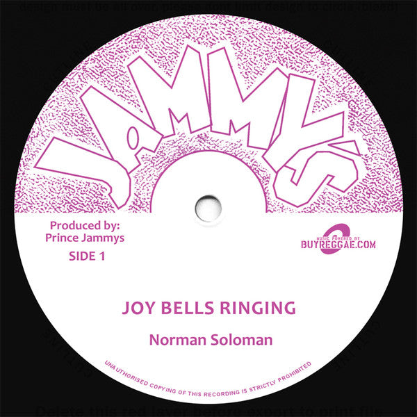 Norman Soloman / The Jays : Joy Bells Ringing / Unity Call (12", RE)