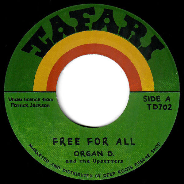 Organ D & The Upsetters / Aston "Family Man" Barrett : Free For All / Red Up Paluka (7", Ltd, RE)