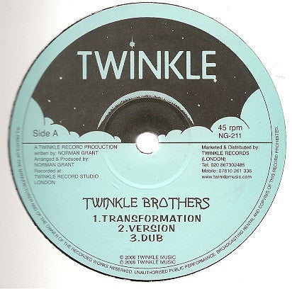 Twinkle Brothers : Transformation / Africa Get Enough Punishment (12")