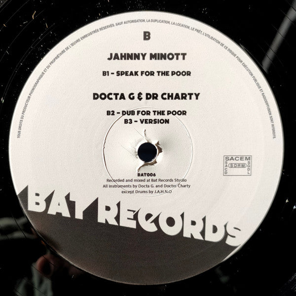 Marcus I / Jahnny Minott / Dub Shepherds / Docta G & Dr Charty :  Jesus Was Black / Speak For The Poor (12", Ltd, Num)