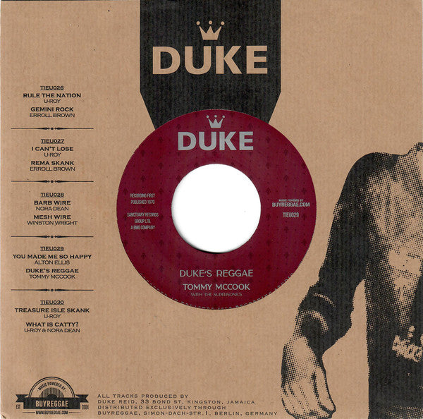 Alton Ellis / Tommy McCook : You Made Me So Happy / Duke's Reggae (7")