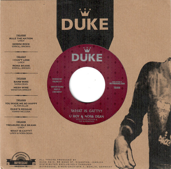 U-Roy / U-Roy & Nora Dean : Treasure Isle Skank / What Is Catty? (7")