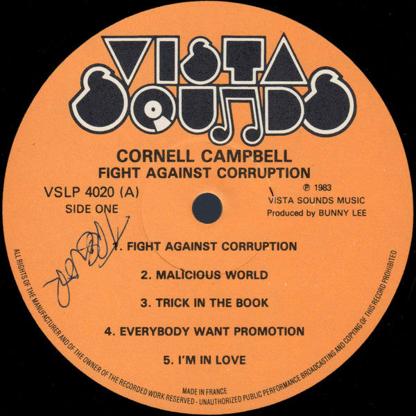 Cornell Campbell : Fight Against Corruption (LP, Album)