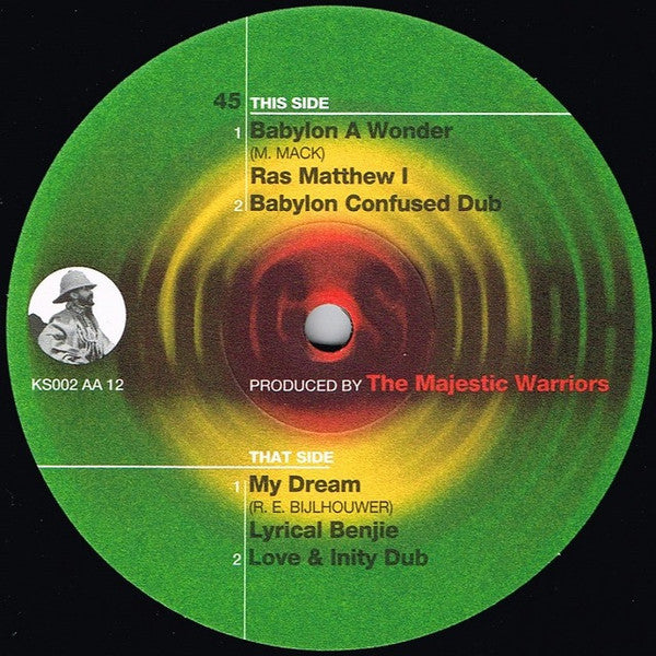 Lyrical Benjie / Ras Matthew I : My Dream / Babylon A Wonder (12")