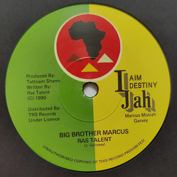 Ras Talent : Big Brother Marcus (7", RE)