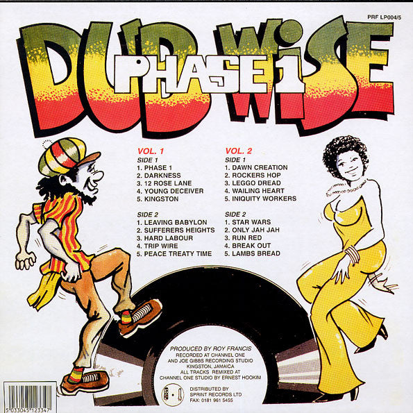 Roy Francis : Phase 1 Dub Wise Vol. 1&2 (2xLP, RE)