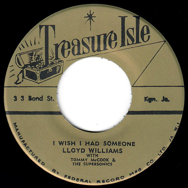 Tommy McCook & The Supersonics  /  Lloyd Williams (5) with Tommy McCook & The Supersonics : Ska Flea / I Wish I Had Someone (7", Ltd, RM)