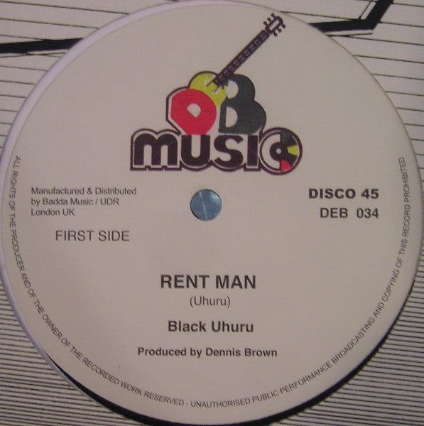 Black Uhuru : Rent Man / Rent Board (12", RE)