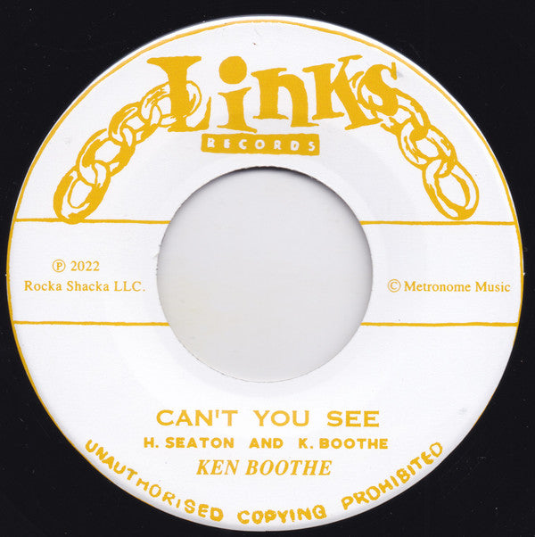 The Gaylads / Ken Boothe : Let's Fall In Love / Can't You See (7")