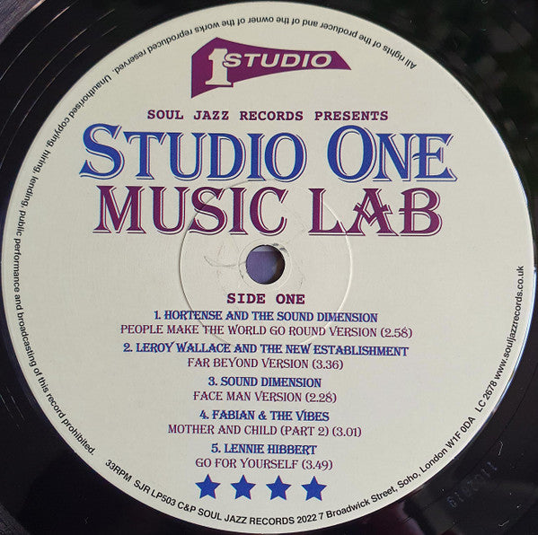 Various : Studio One Music Lab (2xLP, Comp)