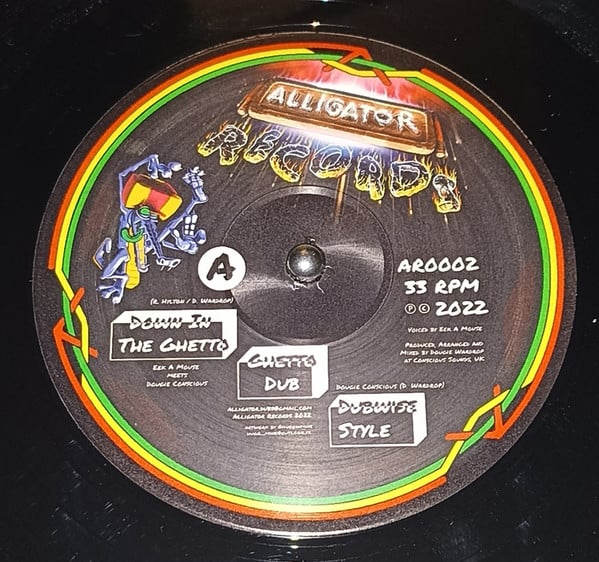 Eek-A-Mouse & Dougie Conscious, Alligator Dubs : Down In The Ghetto / Final Battle (12")