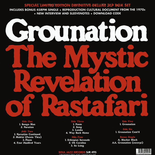 Count Ossie & Mystic Revelation Of Rastafari : Grounation (3xLP, RE + 7", Single + Box, Dlx, Ltd)