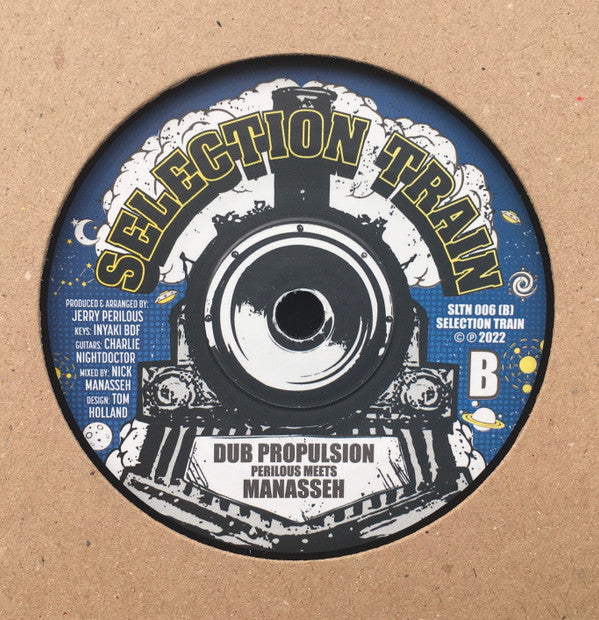 Jerry "Perilous" Davies / Jerry "Perilous" Davies Meets Manasseh : Leave Earth / Dub Propulsion (7")