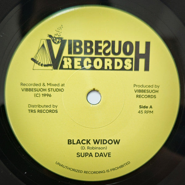 Supa Dave (5) : Black Widow (7", RE)