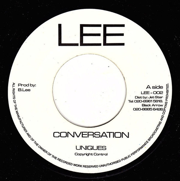 The Uniques : Conversation / Love & Devotion (7", RP)