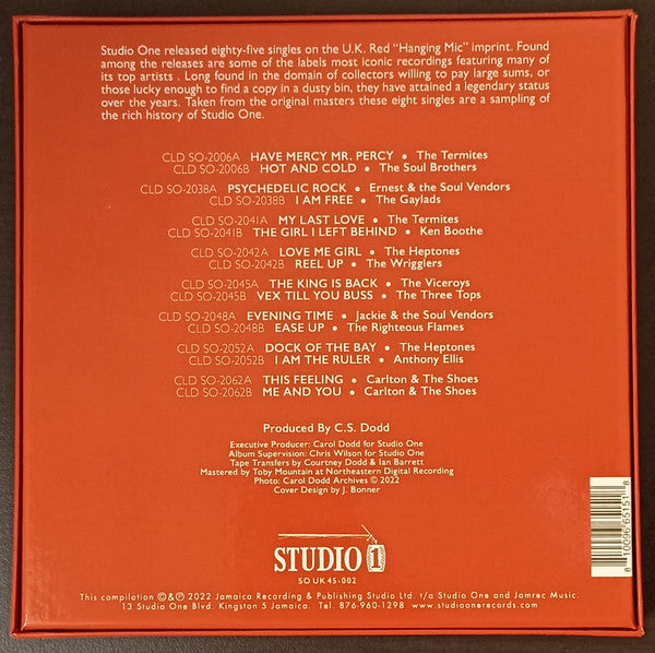 Various : Studio One U.K. Red Series Boxset (8x7", Single, Box)