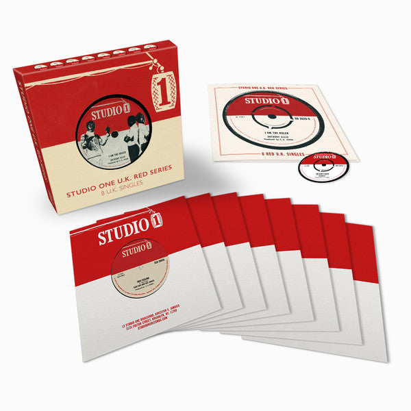 Various : Studio One U.K. Red Series Boxset (8x7", Single, Box)