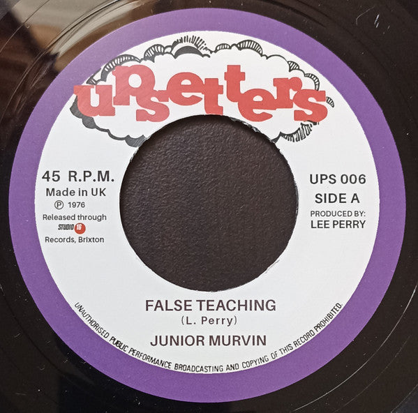 Junior Murvin : False Teaching (7", RE)